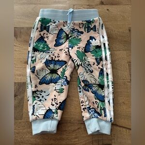 Adidas Kids' Floral butterfly Print HER Joggers size 18 months
